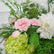 FB1616 Elegant Pink and Green Artificial Flower Wedding Centerpiece
