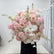 FB1401 DKB Artificial Flowers Factory 50 cm Pink Silk Flower Ball for Wedding Table Decoration
