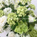 GF481 Elegant White and Green Artificial Flower Wedding Floor Arrangement