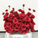 GF218 70cm Deep Red Artificial Rose Centerpiece – Realistic Silk Floral Bouquet for Weddings & Home Decor