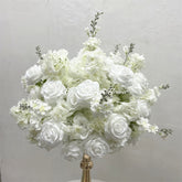 FB055 DKB Artificial Flowers Factory 50 cm White Silk Flower Ball for Wedding Table Decoration