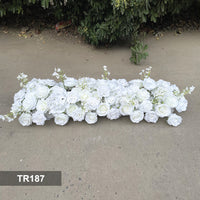 TR187 DKB Hot Selling Wedding Artificial Flower Decorations High End Silk Flower Runner for Wedding Table Decorations