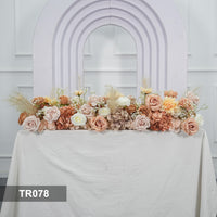 TR078 DKB Hot Selling Wedding Artificial Flower Decorations High End Silk Flower Runner for Wedding Table Decorations