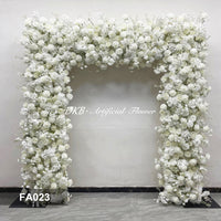 FA023 DKB Popular Elegant White Floral Wedding Arch