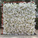 HQ229 8x8 FT White Artificial Flower Wall Backdrop for Wedding & Event Decor