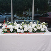 1m White Artificial Rose Garlands for Wedding Decor | TR20