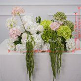 GF500 Artificial Hydrangea Wedding Floor Arrangement with Cascading Greenery
