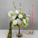 FB725 Elegant White and Green Artificial Flower Wedding Centerpiece