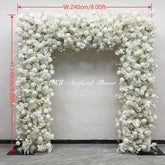 FA023 DKB Popular Elegant White Floral Wedding Arch
