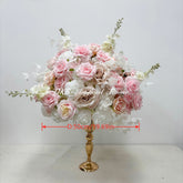 FB1401 DKB Artificial Flowers Factory 50 cm Pink Silk Flower Ball for Wedding Table Decoration