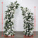 ARCH298 White and Green Artificial Flower Wedding Arch Backdrop for Ceremony & Event Decor