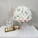 FB865 Elegant White Rose Artificial Flower Wedding Centerpiece