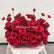 GF218 70cm Deep Red Artificial Rose Centerpiece – Realistic Silk Floral Bouquet for Weddings & Home Decor