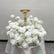 HH0053 High Quality White Artificial Flower Wreaths for Wedding Table Decoration