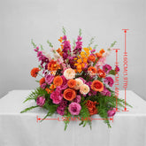 GF272 Colorful Artificial Flower Wedding Table Centerpiece with Roses and Ferns