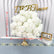 FB506 Elegant White Artificial Rose Wedding Centerpiece