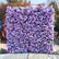 HQ263 8x8 FT Purple Artificial Flower Wall Backdrop for Wedding and Event Decor