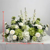 GF481 Elegant White and Green Artificial Flower Wedding Floor Arrangement