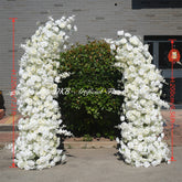 ARCH639 DKB Hot Selling Artificial Silk Flower Arch White Horn Flower Arch for Wedding Background Decoration