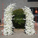 ARCH639 DKB Hot Selling Artificial Silk Flower Arch White Horn Flower Arch for Wedding Background Decoration