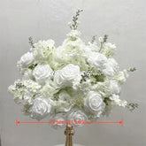 FB055 DKB Artificial Flowers Factory 50 cm White Silk Flower Ball for Wedding Table Decoration
