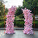 ARCH466 DKB Hot Selling Artificial Silk Flower Arch Pink Heart Shape Flower Arch for Wedding Background Decoration