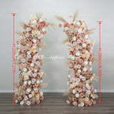 ARCH034 DKB Hot Selling Artificial Silk Flower Arch High Quality Pink Flower Arch for Wedding Background Decoration